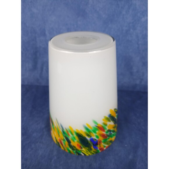 Swirled Art Glass Lamp Shade: Multicolor Cased Glass - Portfolio - Picture 5 of 10
